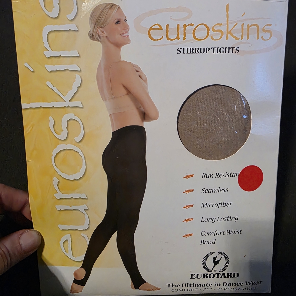 EuroSkins Stirrup Tights in Black